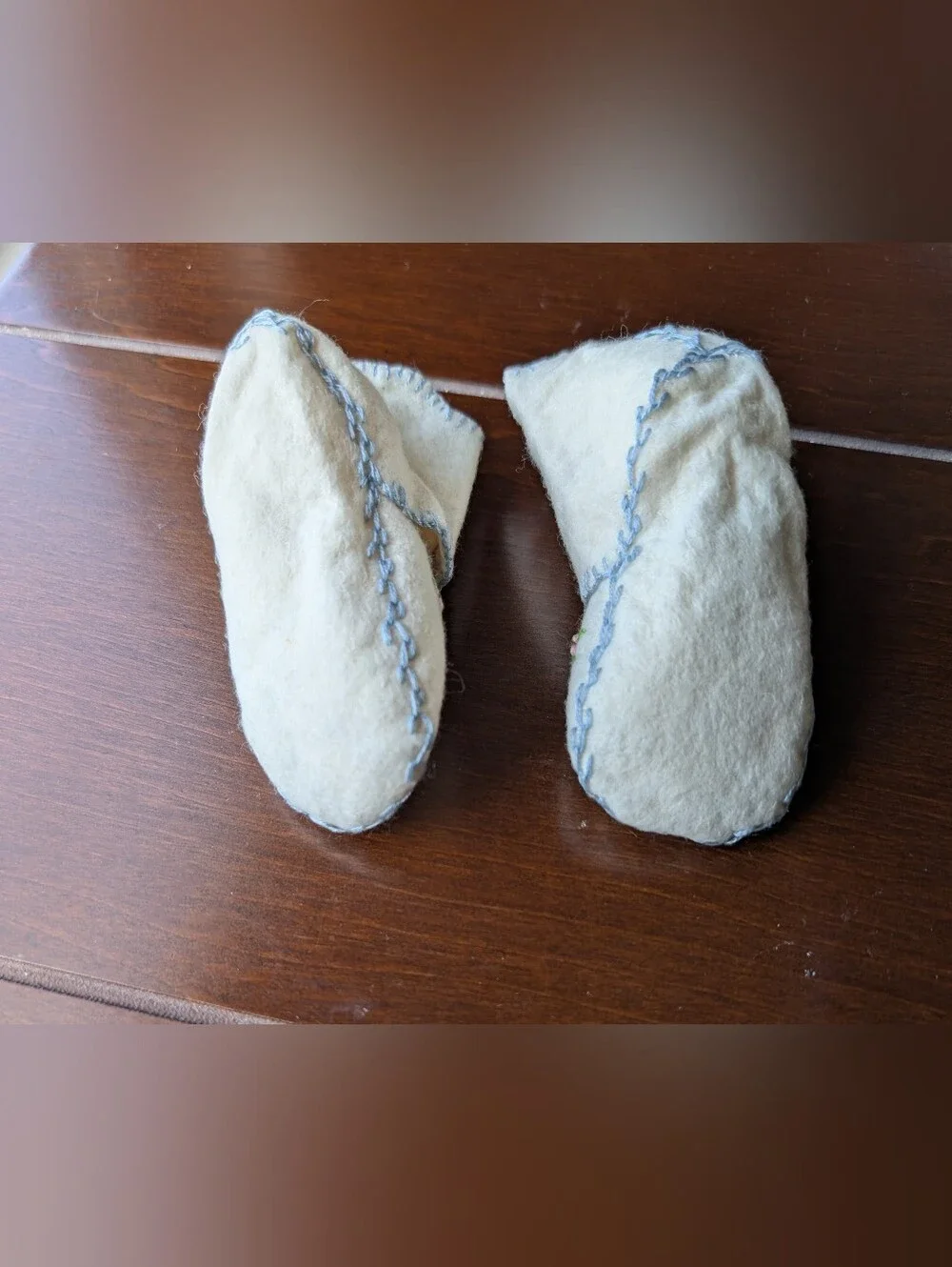 Vintage 1960s Baby Announcement Cards with Envelopes & Photo, Handmade Slippers